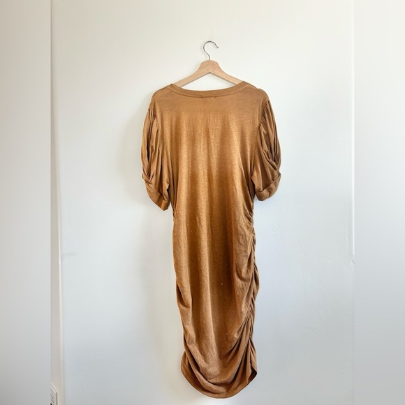 SUNDRY | BNWT Cotton ruched dress | size Large - Picture 5 of 6